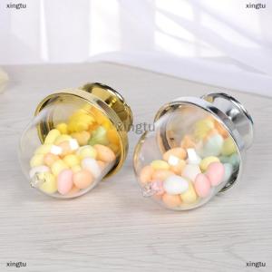 [COD] xingtu Transparent Plastic Tray Candy Box DIY Wedding Candy Box Baby Shower Gift Box