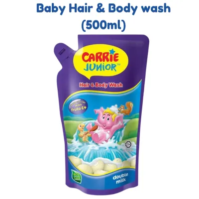 Carrie Junior Hair and Body Wash Refill (500ml) - Double Milk