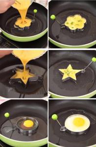 Combo 4 Khuôn trứng gián trứng - Bộ 4 Khuôn Inox Tạo Hình Chiên Rán Trứng ( hình ngẫu nhiên )