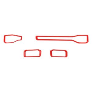 Cornerr ABS Carbon Fiber Center Console AC Air Vent Decoration Cover Trim for Ford Mustang 2024 2025 Up Car Interior Accessories Q8H3K