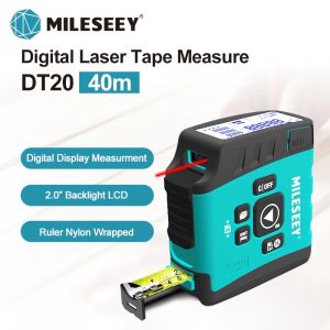 MiLESEEY DT20 3-in-1 Digital Laser Tape Measure 40M | 5M Steel Tape Autofill LCD Display USB Rechargeable Smart Bluetooth Rangefinder Distance Meter
