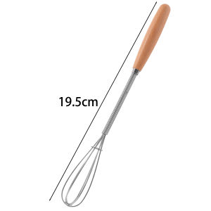 3/1Pcs Multifunctional Stainless Steel Wire Manual Egg Beater with Wood Handle Cream Butter Whisk Tools Kitchen Bake Supplies