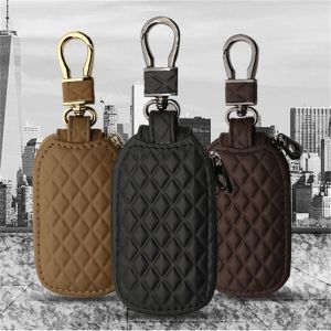 N814L สากล หนัง PU กระเป๋าใส่กุญแจ พวงกุญแจครอบคลุม กระเป๋าใส่กุญแจ ที่ใส่กุญแจ พวงกุญแจ คีย์ออแกไนเซอร์ ซองใส่กุญแจรถ กระเป๋าใส่กุญแจรถ พวงกุญแจรถ