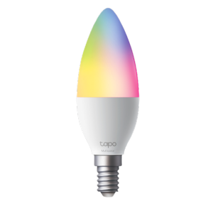 TP-Link Tapo L430C 40W Smart Multicolor Light Bulb   Wi-Fi Candle Light Bulb  Sync-to-Sound Energy Monitoring