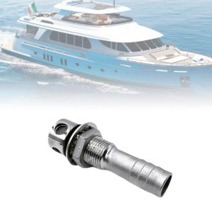 SADSAF Stainless Steel Fuel Tank Vent Straight Air Vent Flush Mount Through Hull Vent Accessories Universal Design Boat Vent Boat Use