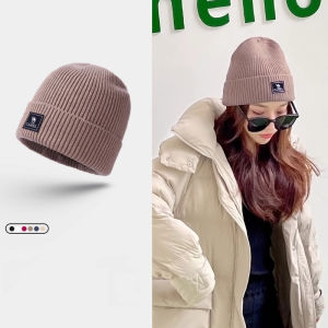 Cameljeans Outdoor Knitted Hat for Women Autumn Winter Warm Ski Windproof Hat