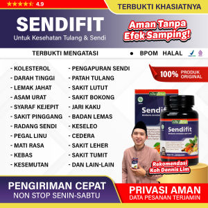 Herbal Sendifit / Sendi Fit Kapsul Obat Asam Urat dan Rematik - Pengapuran Tulang - Tulang Keropos - Patah Tulang Saraf Kejepit Saraf Kejepit Bokong - Syaraf Kejepit Pada kaki Saraf Kejepit Pinggang Saraf Kejepit Tulang Ekor Saraf kejepit Di Leher