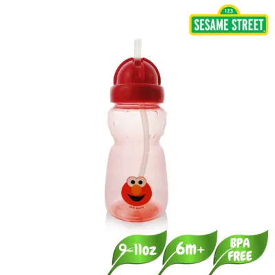 Sesame Street Baby & Toddler Spill-proof Sipping Cup 240ml Easy Grip With Straw