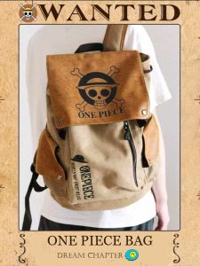 Anime One Piece Backpack for School Waterproof Packbag Knapsack Canvas Large Capacity