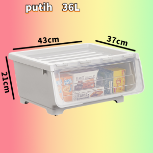 Container Box Plastik/Kotak Penyimpanan Makanan Dapur Mainan Dengan Tutup/Storage box