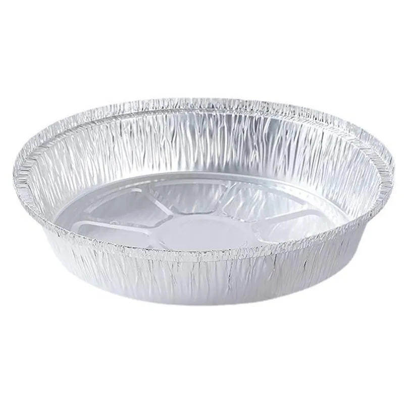 SkinSerene 10Pcs 6/7/8/9 inch Round Tin Foil Pie Dish Tin Cake