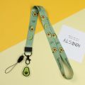 BOBO MISS Cute Lemon Hang Rope Hang Keys Holder Neck Strap Avocado Keychain Lanyard Mobile Phone Straps Mobile Phone Accessories ID Card Holder Lanyard. 