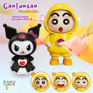 [KST] Gantungan Kunci Karakter Mainan Berubah Ekspresi Lucu Hadiah Spesial Anak Perempuan