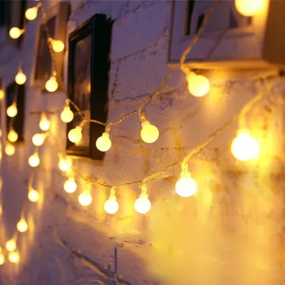 10M 80LED Fairy lights LED string lights Gypsophila Bubble ball lamp Waterproof Outdoor Lamp Christmas Wedding Party Garden Decor Tent Lights