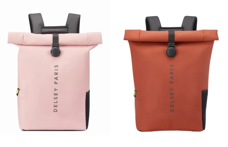 Delsey Paris Turenne Soft Backpack Rolltop Pink Delsey Paris | Bags | Delsey Paris Turenne Backpack | Poshmark main image 4