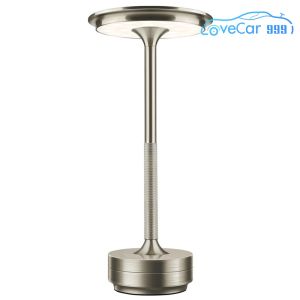 High-Quality Metal Desk Light with Rechargeable Battery and Dimmable Settings for Bedroom and Outdoor Activities