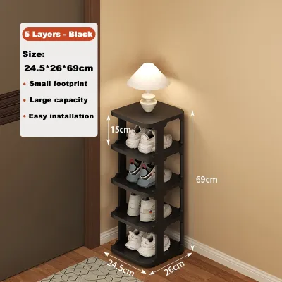 Hisoa Multi-tier Shoe Rack Simple Storage Rack For Dormitory Bedroom Shoe Storage Organizer Shelf