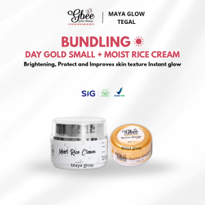 Gbee Bundling Moist Cream + Day Gold Skincare Mencerahkan dan Melindungi kulit Spf 30PA++ Bpom