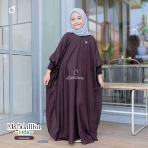 AQILALOVA Mandalika Kids Kaftan Anak Perempuan Bahan Rayon