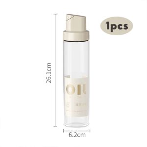 KIRA Glass Oil Container Condiments Bottle Automatic Open Cover Seasoning Spoon Bottle Multi-Size