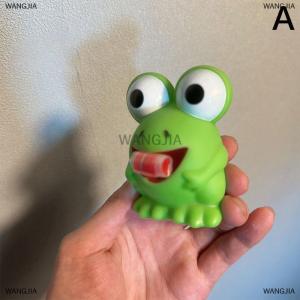 [COD] WANGJIA Children Creative Decompression Fidget Toys Pinch Frog Dinosaur Sticking Tongue Out Relieve Stress Toy Christmas Gifts For Kids