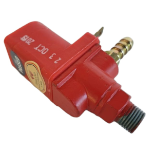 12v 12โวล ออโตแตร โซลินอยแตรลม แตรด่วน Automatic Valve สีแดง SYK ทนทาน แรงดี ขนาดเกลียว 2 หุล