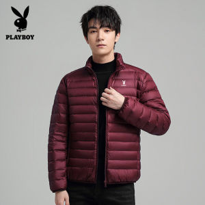 Playboy Áo Khoác Phao Nam Siêu Nhẹ Có Thể Đóng Gói Tất Cả Các Mùa Áo Khoác Thoáng Khí Chống Nước Và Gió Áo Khoác Có Mũ Nam Cỡ Lớn