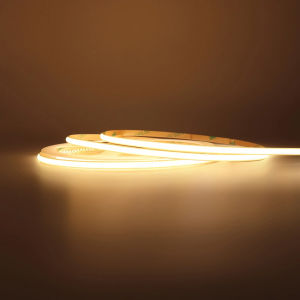 Ultra Thin Narrow COB Strip Super Bright LED Light Bar 12V 24V RA90 5mm Width FOB String Warm Natural Cold White for Kitchen Cabinet Room Decoration Lighting