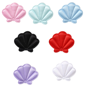 10ชิ้นเครื่องประดับกิ๊ฟติดผมเปลือกหอยผ้าแบบกลับด้านได้สำหรับวัยรุ่นผู้หญิงหญิงสาวที่คาดผมที่การตกแต่งเสื้อผ้า