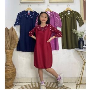 DRESS TURUN NAIK MOTIF TEROMPET l TURUN NAIK TEROMPET