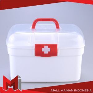 MallMainan-C832 Kotak P3K First Aid Kotak Penyimpanan Obat Medicine Box Organizer / Kotak Obat Tool