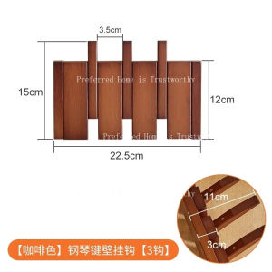 ZZSA Piano Keys Wall Mounted Clothes Rack Wall Mounted Entrance Foyer Hook N7Y3P