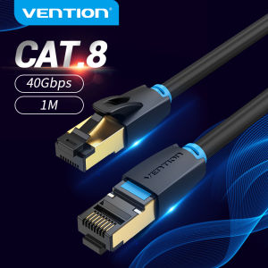 Vention สายแลน Cat8 Ethernet Cable RJ45 40Gbps 2000Mhz สายแลนเน็ต Super Speed สายแลน สําหรับแล็ปท็อป Laptop PC Network 1m 1.5m 2m 3m 5m 8m 10m 15m 20m 30m Cat 8 outdoor lan Cable