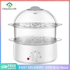 [Fast Delivery] Electric Steamer 3-layer large-capacity household multi-function timing 3-layer steamer food steamer siu mai siu mai Electric Steamer