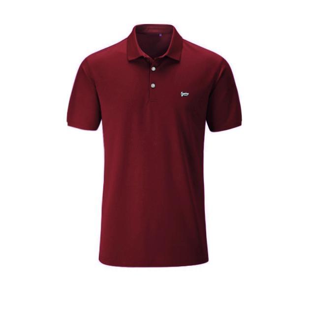 Polo shirt merah maroon Polos kaos kerah pria warna polo shirt