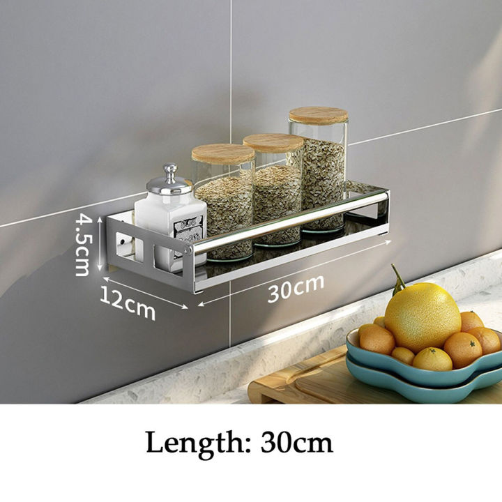 Rak Gantung Dapur Wall Mounted Stainless Steel Silver Lazada