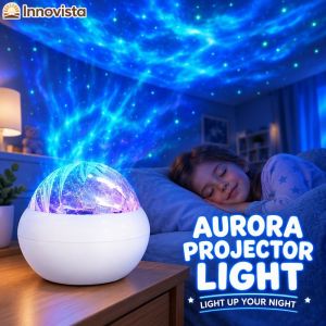Northern Lights Aurora Projector Usb Led Dynamic Starry Night Light Romantic Atmosphere Lamp For Bedroom Gaming Home Decor