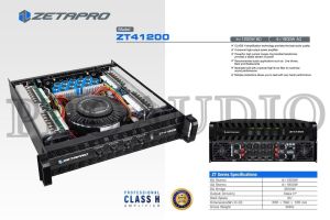 Power Amplifier ZETAPRO ZT41200 | ZT 41200 Class H 4 x 1200 Watt Original