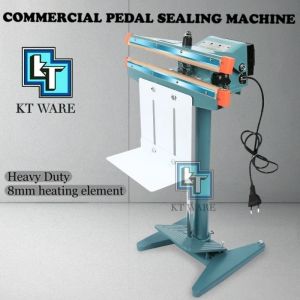 KT WARE COMMERCIAL PEDAL STEP SEALING MACHINE 8MM HEATING ELEMENT INDUSTRIAL SEALING MACHINE MESIN SEAL PLASTIK