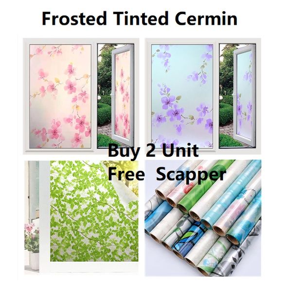 7M | 3M Frosted Tinted Glass sticker Cermin Tingkap Window Nako Tingkap ...