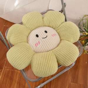 Flower Throw Pillows Decorative Daisy Floor Seating Cushion Aesthetic Cute Seat Cushion