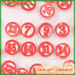 Cneng 90pcs Deluxe Wooden Replacement Plates For Exciting Bingo Lotto Numbers Game - Ideal Gaming Gift For Friends And Family
