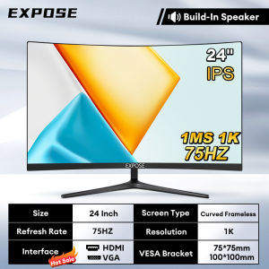 EXPOSE 24 27 Inch IPS Gaming Monitor Curved 165Hz 4K Frameless Monitor For PC Laptop Office Monitor Low Blue Light