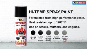 สีสเปรย์ทนความร้อน Bosny HI-Temp Spray Paint 1200F (648 องศาเซลเซียส) สเปรย์ สเปรย์กันความร้อน บอสนี่ สเปรย์ทนความร้อน