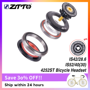 ZTTO 4252ST MTB Bike Road Bicycle Headset 42 41.8 52mm 1 1/8 Tapered Straight fork Integrated Angular Contact Bearing " 1 1/2"