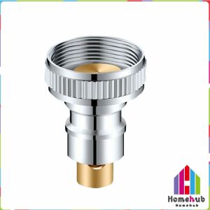 Homehub Universal Fully Automatic Water Stop Washing Machine Faucet Adapter Nozzle Full-automatic Anti -Falling Water Stop Valve 1/2" Adapter