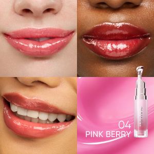 SKINTIFIC Brightening Lip Serum 6.5ml | Coral Rose & Cherry Red & PINK BERRY | for Dark Dry Lips | Brightening