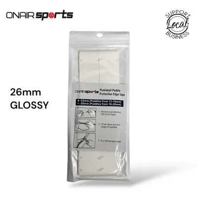 ONAIR Sports Transparent Edge Tape 2-Pack | 13mm to 20mm Pickleball Paddle Protector 23mm 26mm