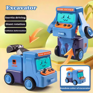 Deformation Robot Toys Car Transformer Car Police Car Cartoon Model Baby Vehicles Toy for Kids Boy