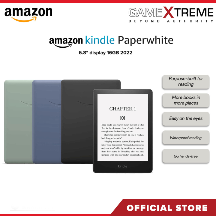 Kindle Paperwhite Kids Edition (11th Generation) Waterproof eReader,  6.8” High Resolution Illuminated Touch Screen with Adjustable Warm Light,  16GB, Black